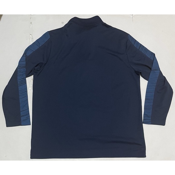 NFL TEAM TX3 Cool Tennessee Titans 1/4 Zip Sweatshirt Size 2XL Fleece Navy - Picture 4 of 4